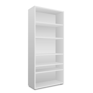 Etagère 85 cm 6 niches blanc