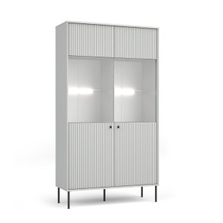 Vitrine 2 portes blanc mat...