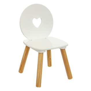 Chaise enfant blanche Amour...