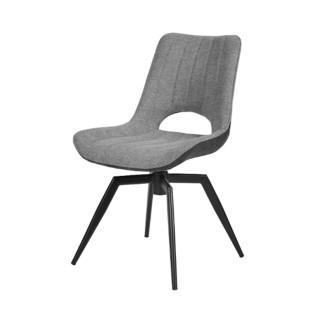 Chaise tissu gris rotative...