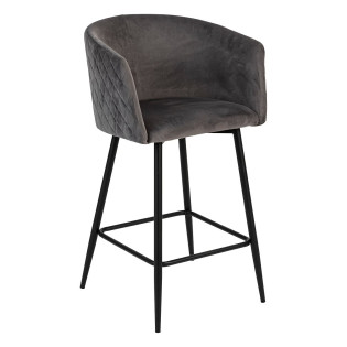 Fauteuil de bar velours...